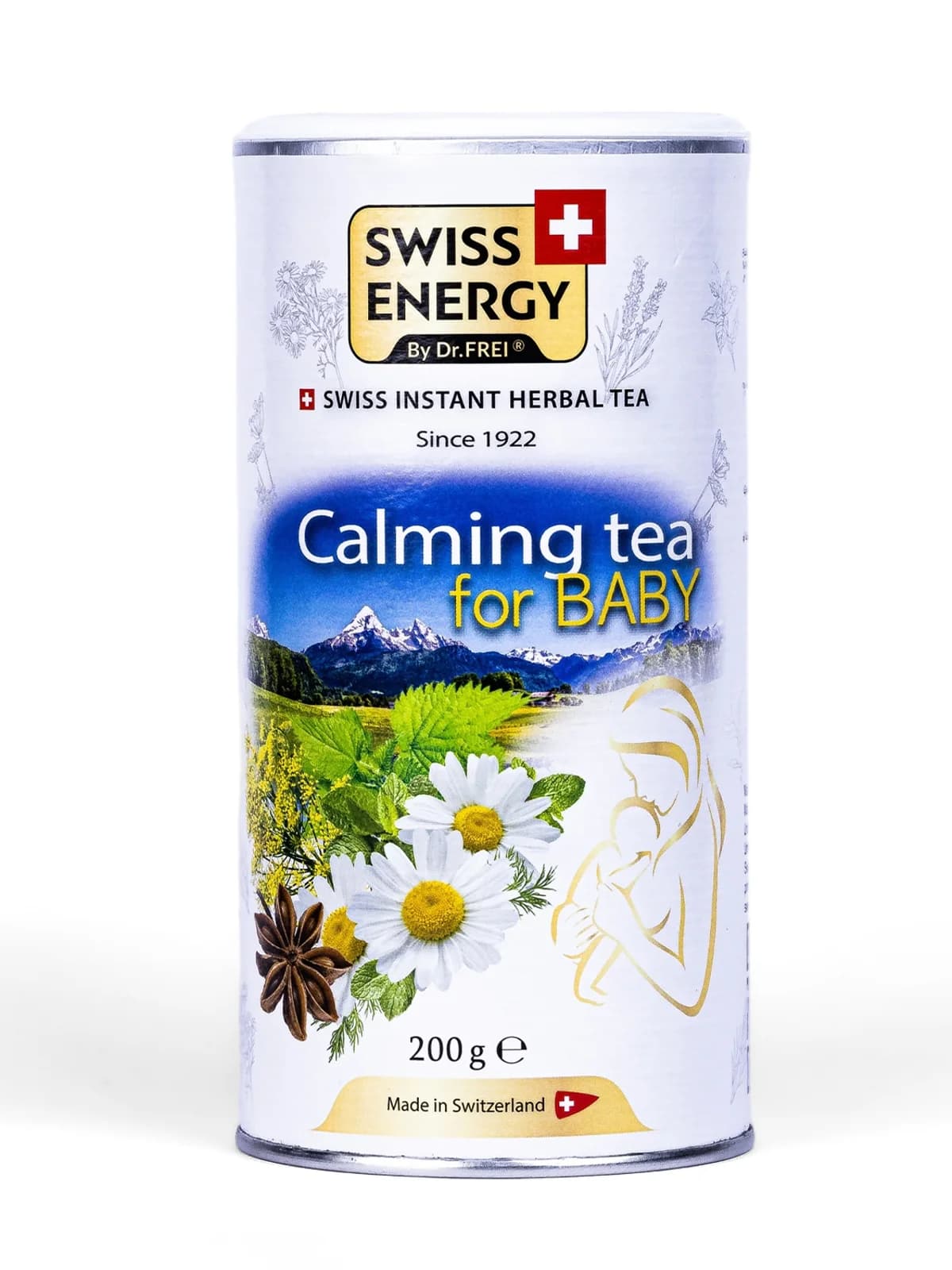 حبيبات سويس انيرجي المهدئة للأطفال – بابونج وشمر لتخفيف المغص | 200 جرام